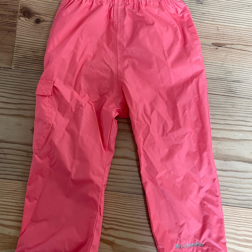 Columbia Kids’ Cypress Brook Rain Pants in Punch Pink Size 3T